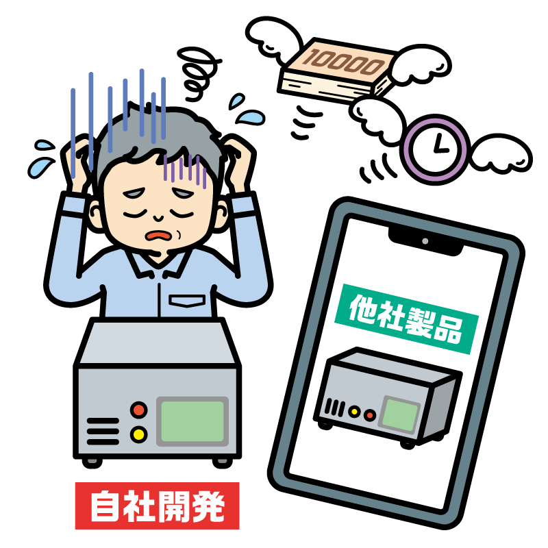 費用と時間をかけて開発したのに市販品と同じ機能だった例